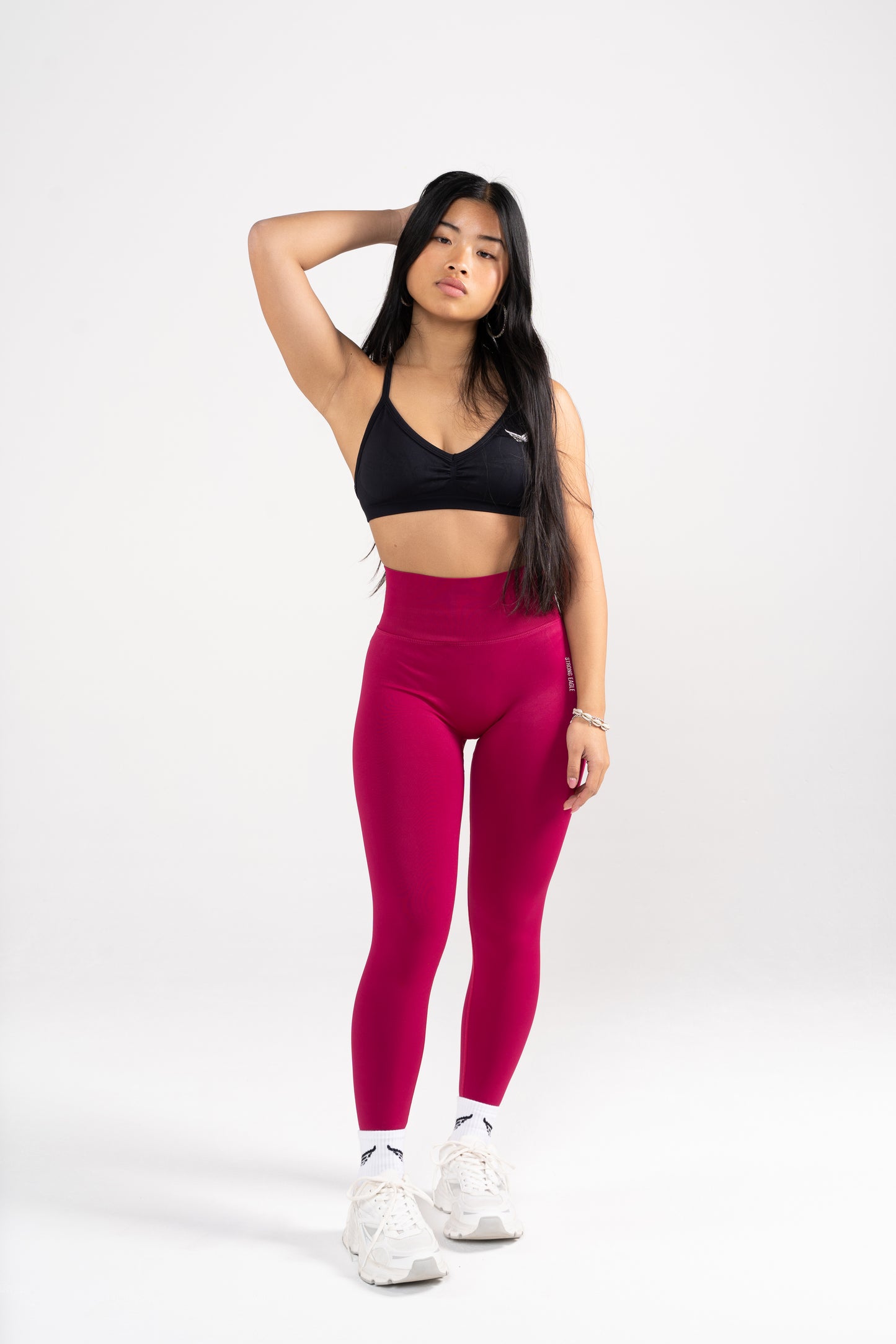 Pastel Legging - CHERRY RED