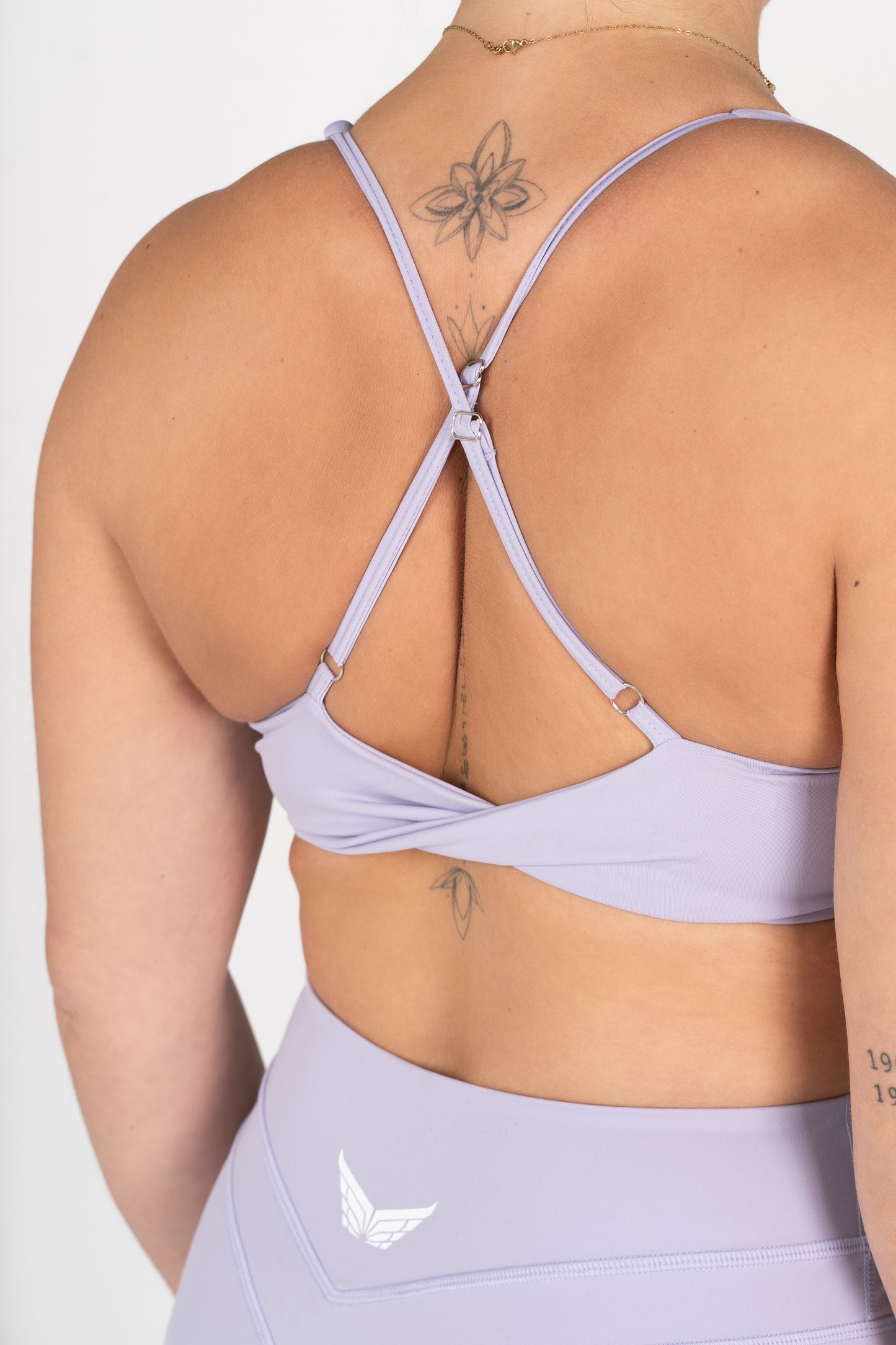 Strive Crossed Bra - Lavender Purple