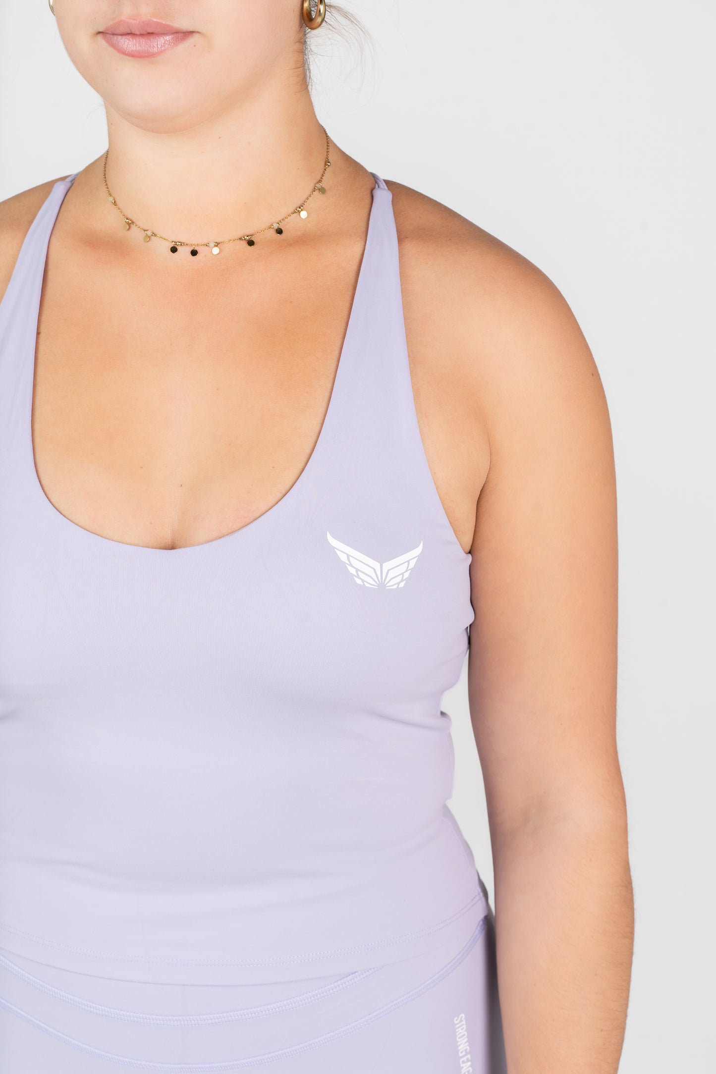 Strive Cross Back Top - Lavender Purple