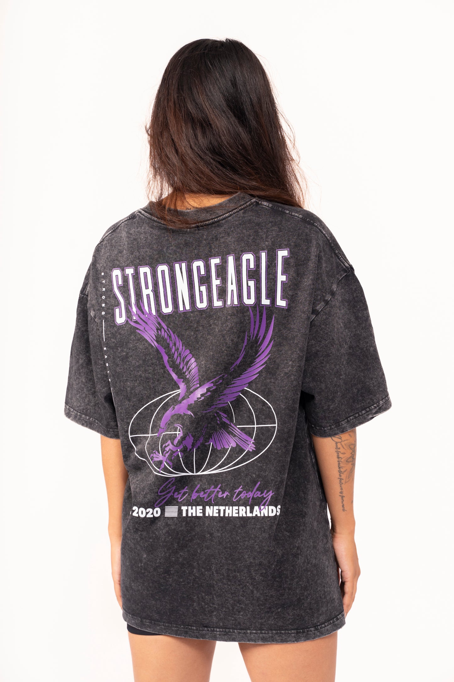 Eagle Graphic T-Shirt - Washed Black