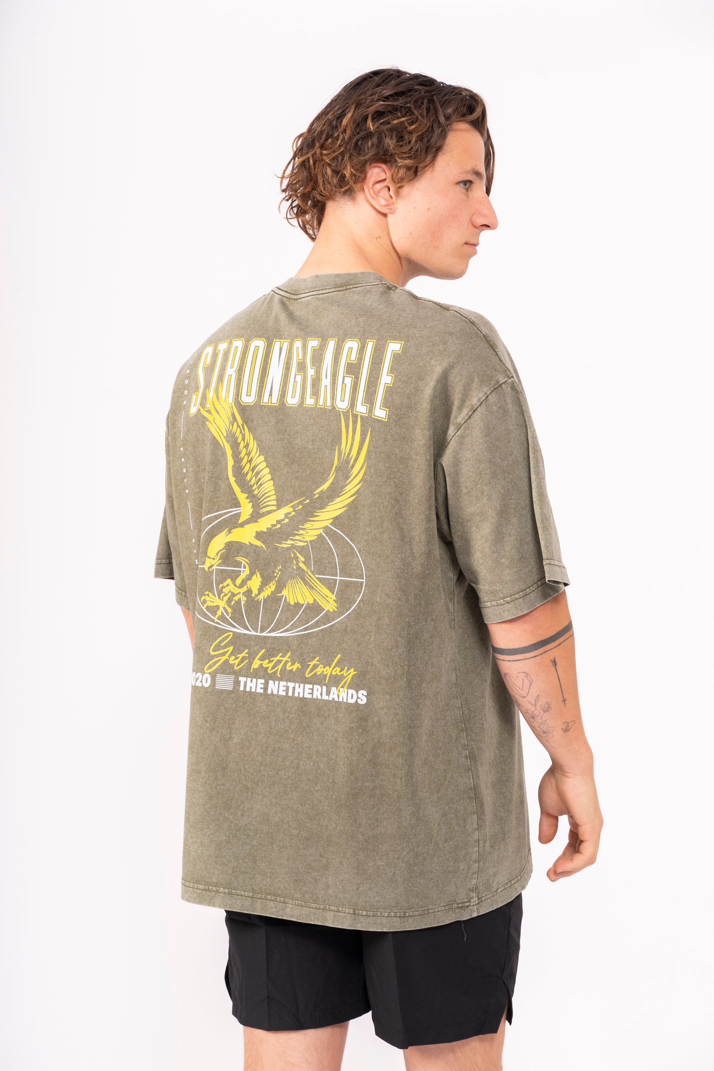 Eagle Graphic T-Shirt - Washed Green