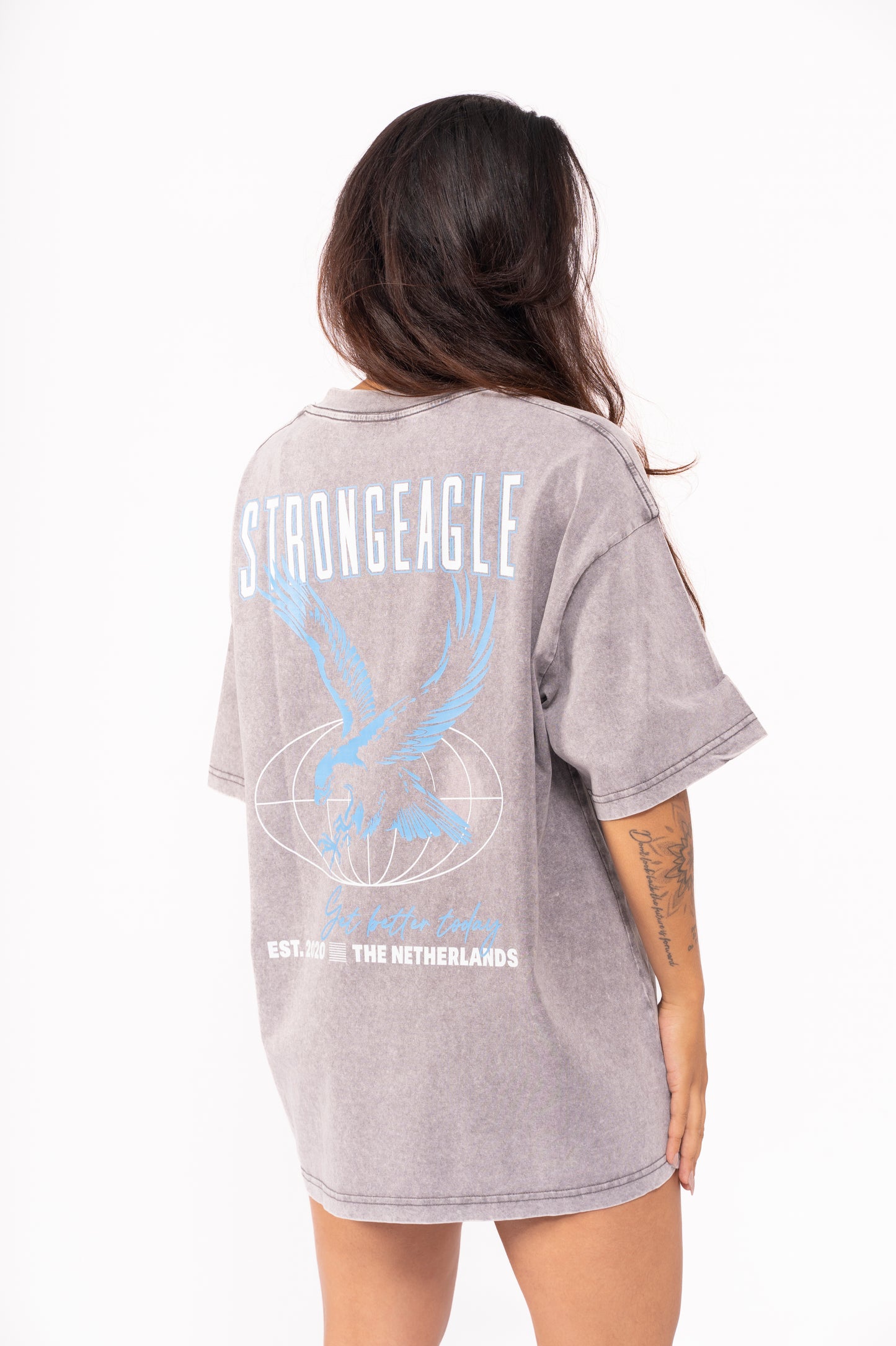 Eagle Graphic T-Shirt - Washed Grey
