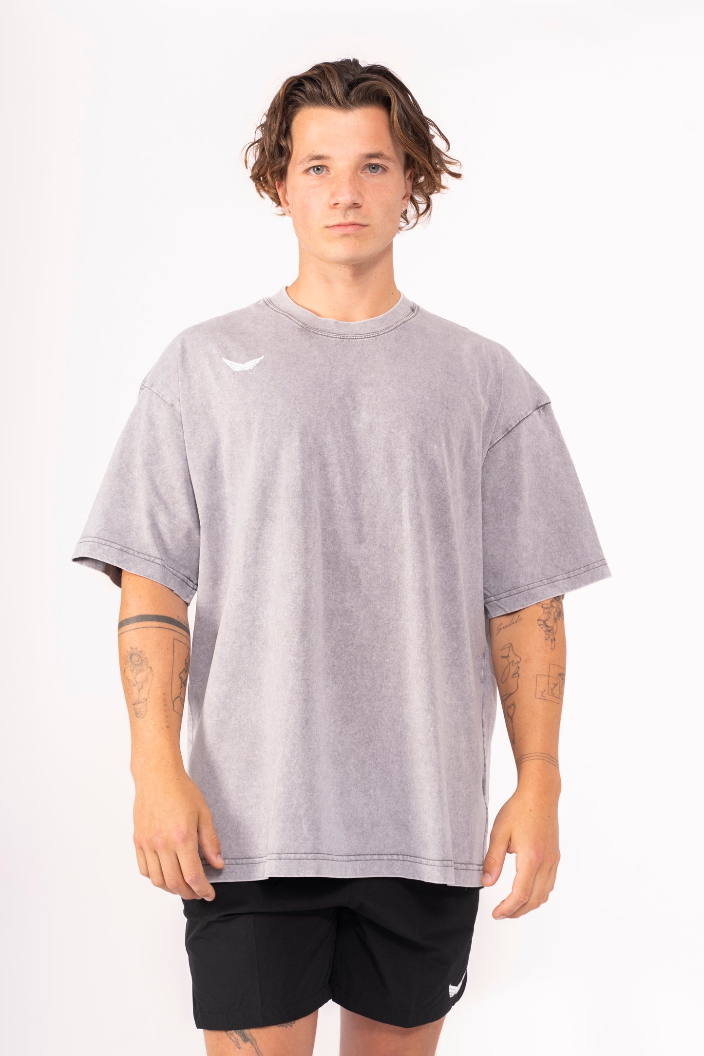 Eagle Graphic T-Shirt - Washed Grey