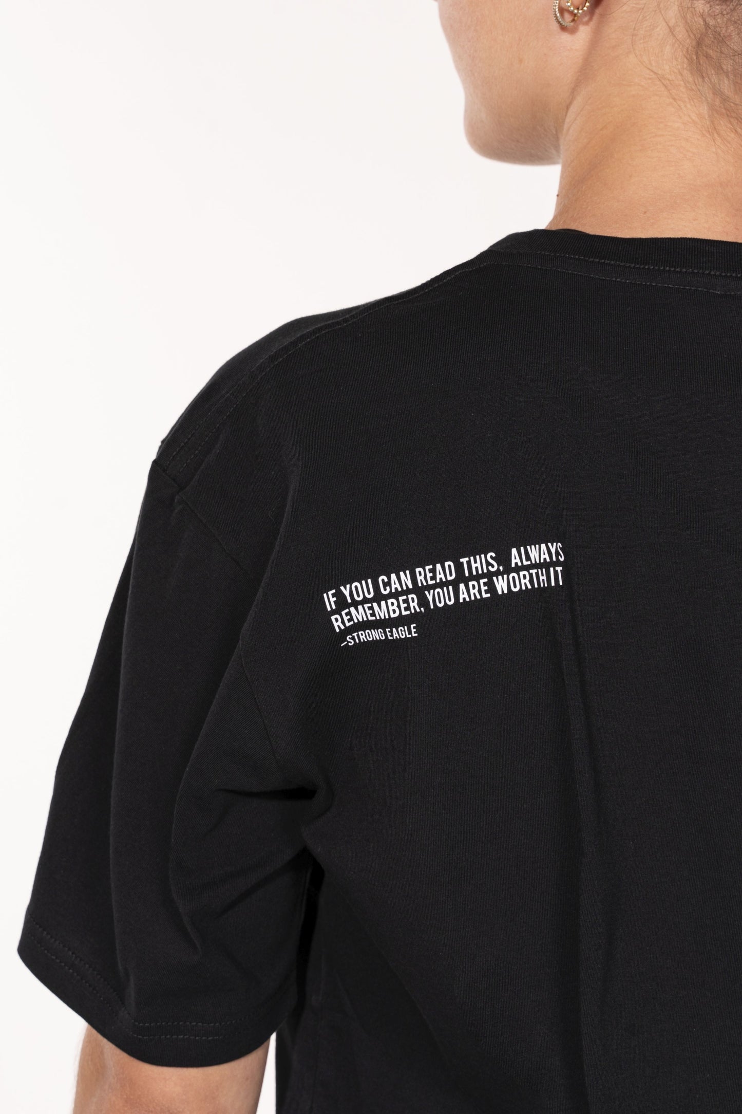 Oversized T-Shirt - DEEP BLACK