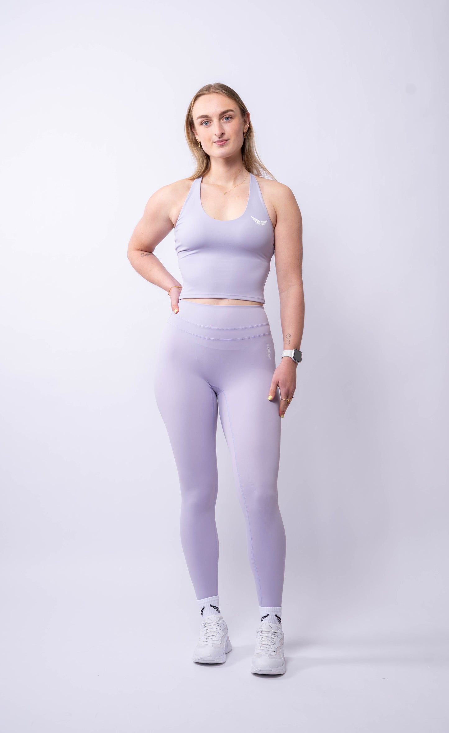 Strive Cross Back Top - Lavender Purple