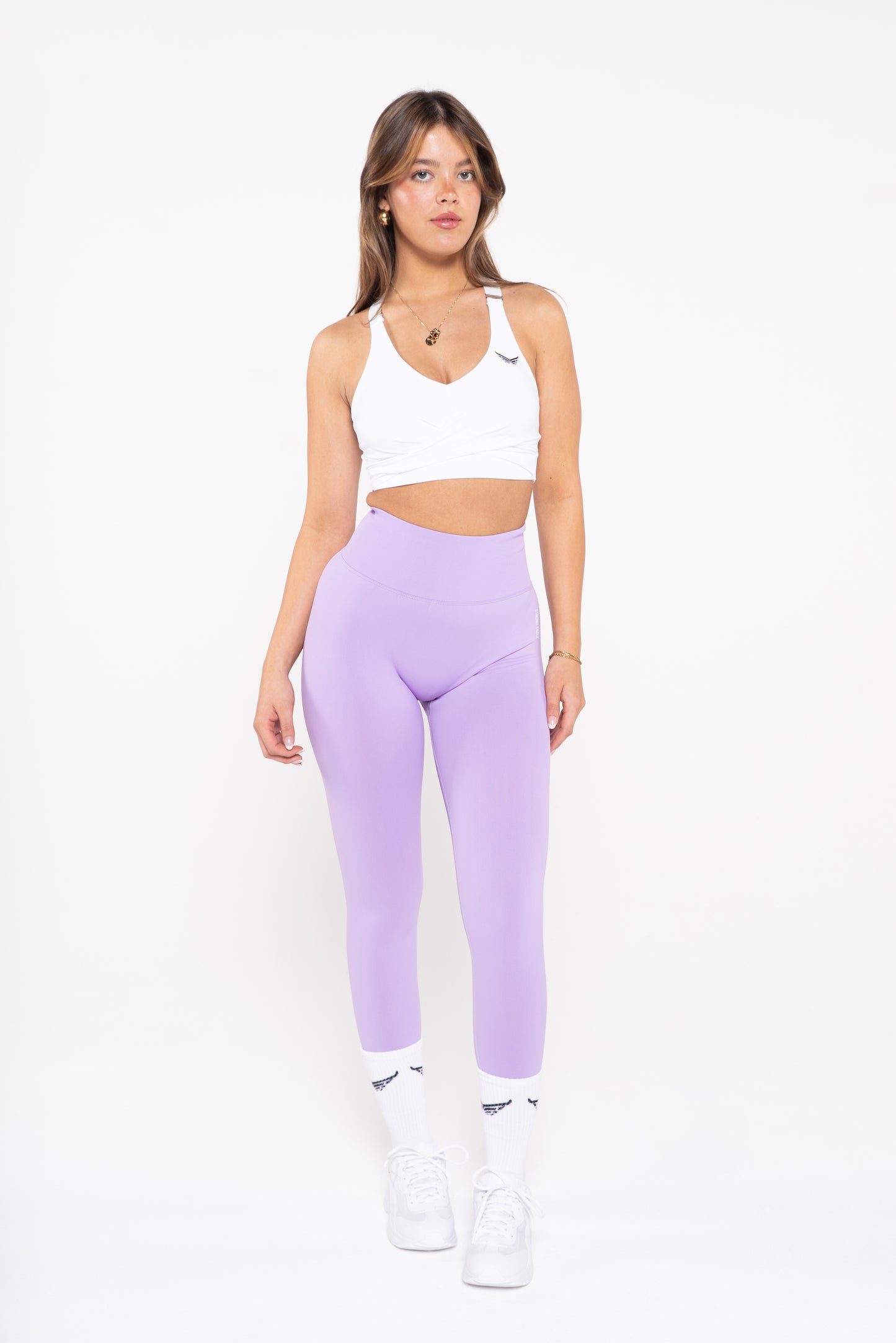 Pastel Legging - PURPLE DAISEY