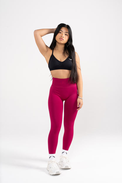 Pastel Legging - CHERRY RED