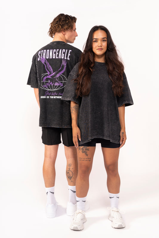 Eagle Graphic T-Shirt - Washed Black