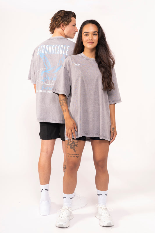 Eagle Graphic T-Shirt - Washed Grey