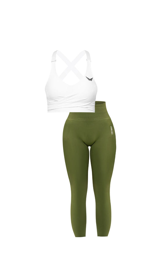 Pastel Forest Green & Element White Bundle