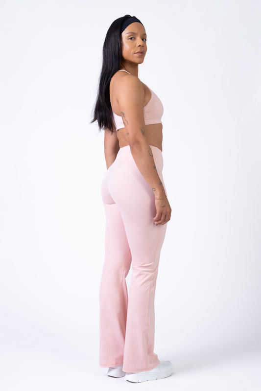 Balance Flared Legging - Powder Pink
