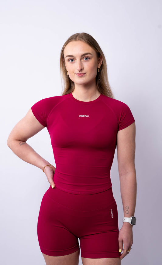 Motion Shortsleeve - Dark Cherry