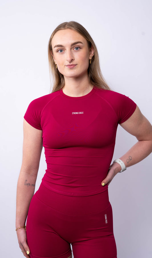 Motion Shortsleeve - Dark Cherry
