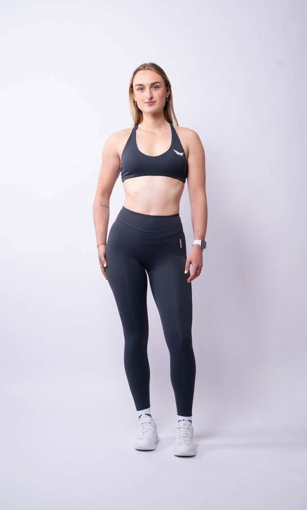 Strive Crossed Bra - Sky Grey