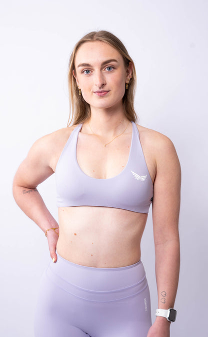 Strive Crossed Bra - Lavender Purple
