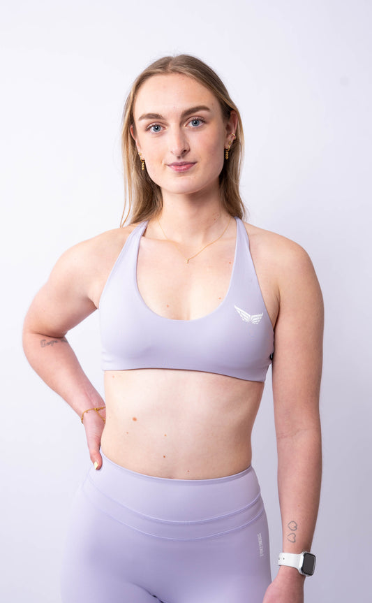 Strive Crossed Bra - Lavender Purple