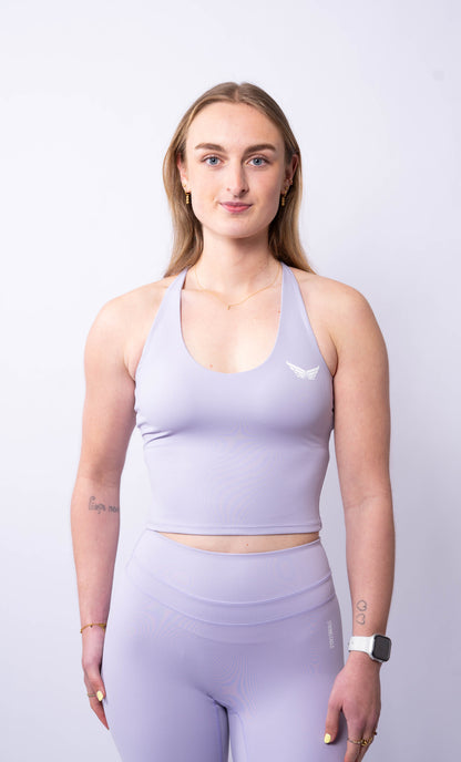 Strive Cross Back Top - Lavender Purple
