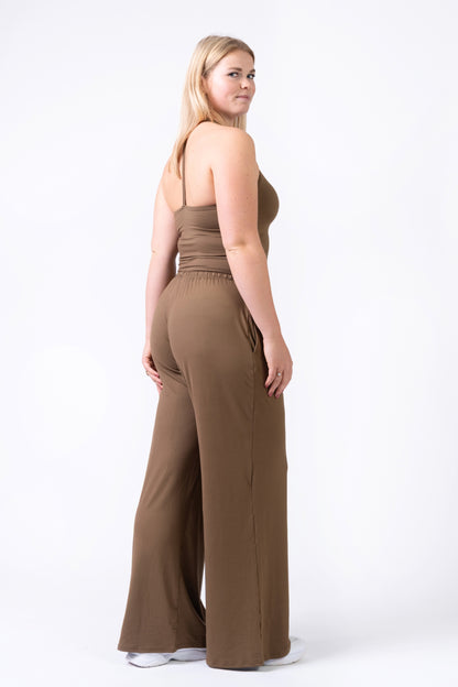 Flow Straight Leg Pants - Honey Brown