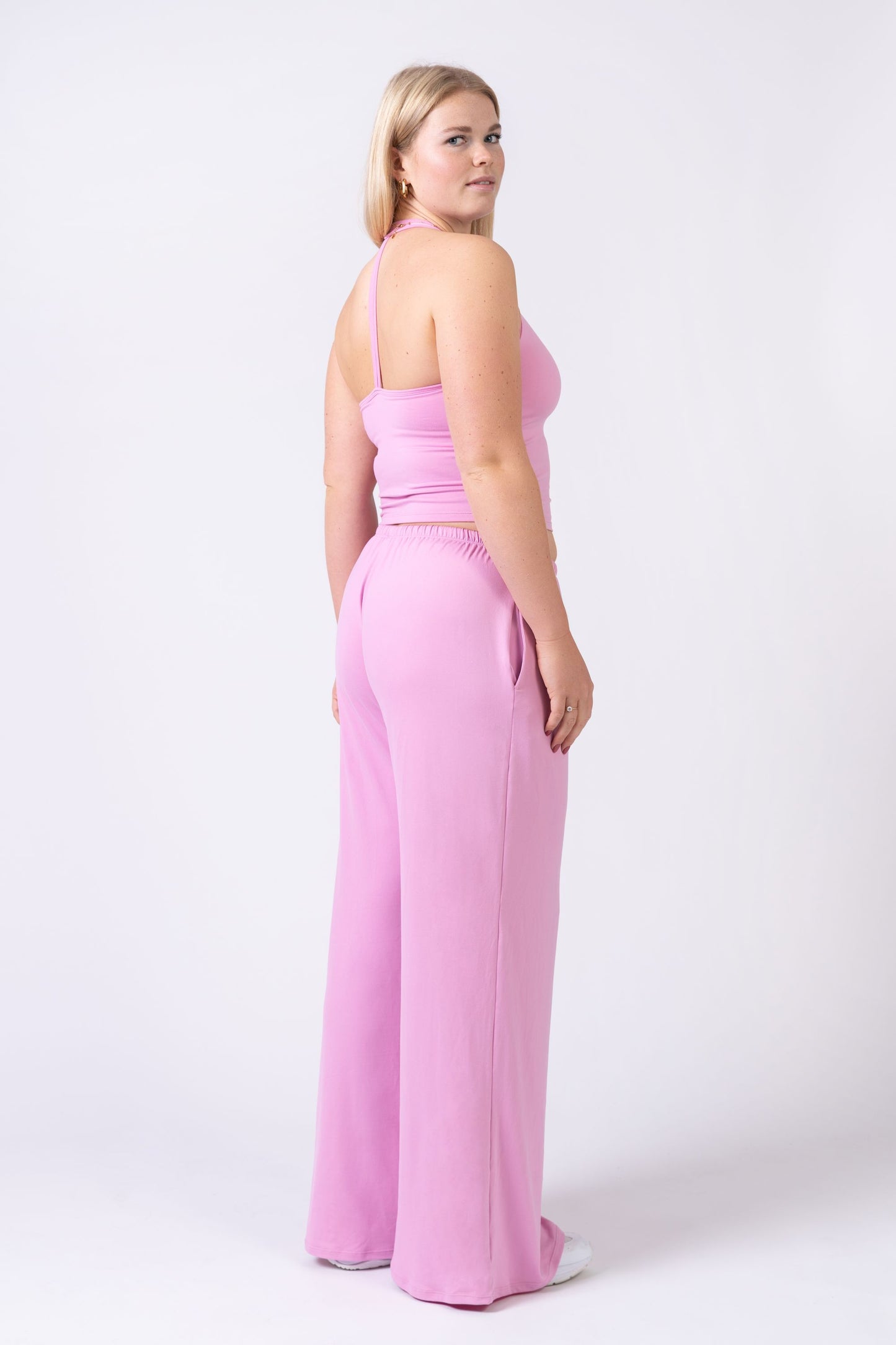 Flow Straight Leg Pants - Blush Pink