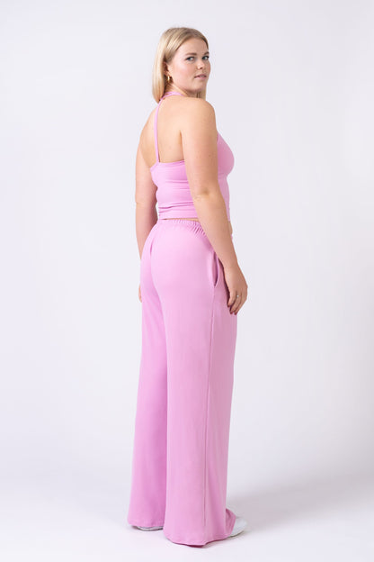 Flow Straight Leg Pants - Blush Pink