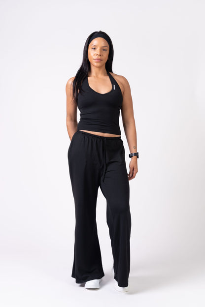 Flow Straight Leg Pants - Soft Black