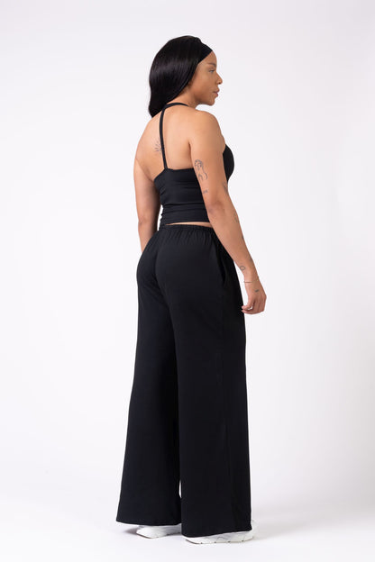 Flow Straight Leg Pants - Soft Black