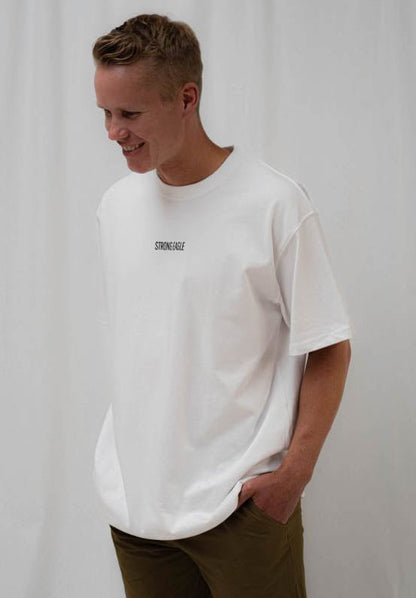 Graphic Oversized T-Shirt - WHITE
