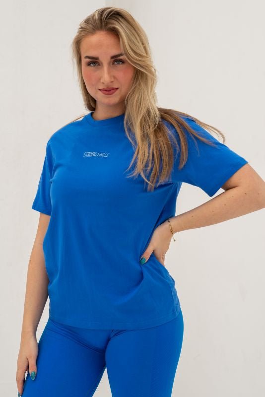 Oversized T-Shirt - COBALT BLUE